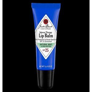 Jack Black Intense Therapy Lip Balm SPF 25 Natural Mint & Shea Butter NEW